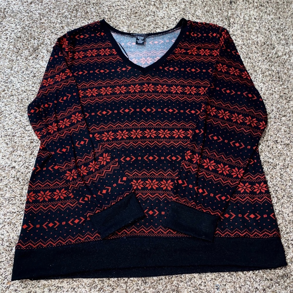 Red and Black Sweater❤️🖤